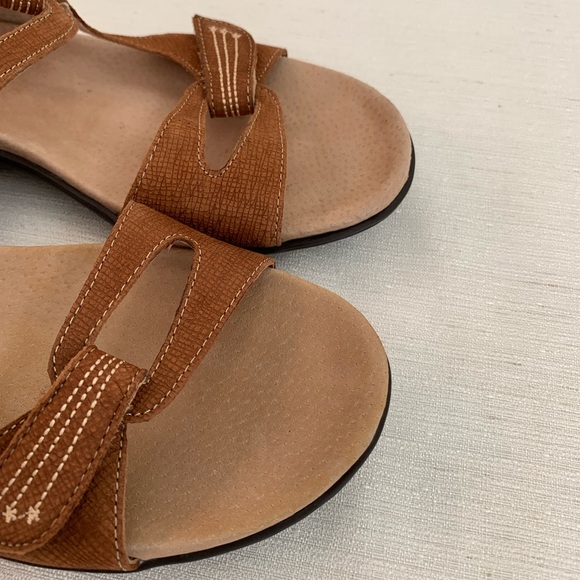 Trotters, Katarina Cognac Leather Strap Sandals Woman’s 7.5M - Picture 11 of 14